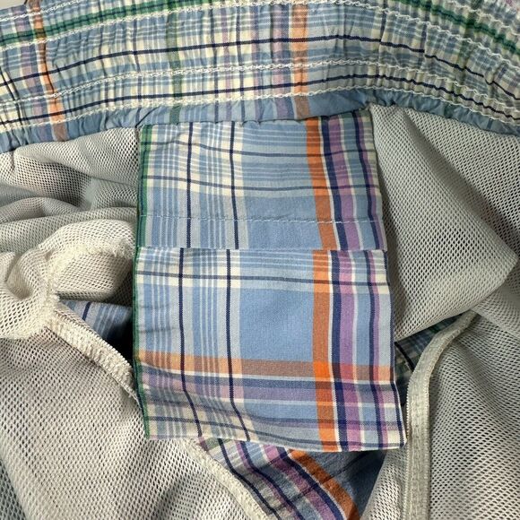 Vintage Polo Ralph Lauren Mens Size X Large Plaid Shorts Swim Suit Trunks 38x5.5 - Picture 8 of 9